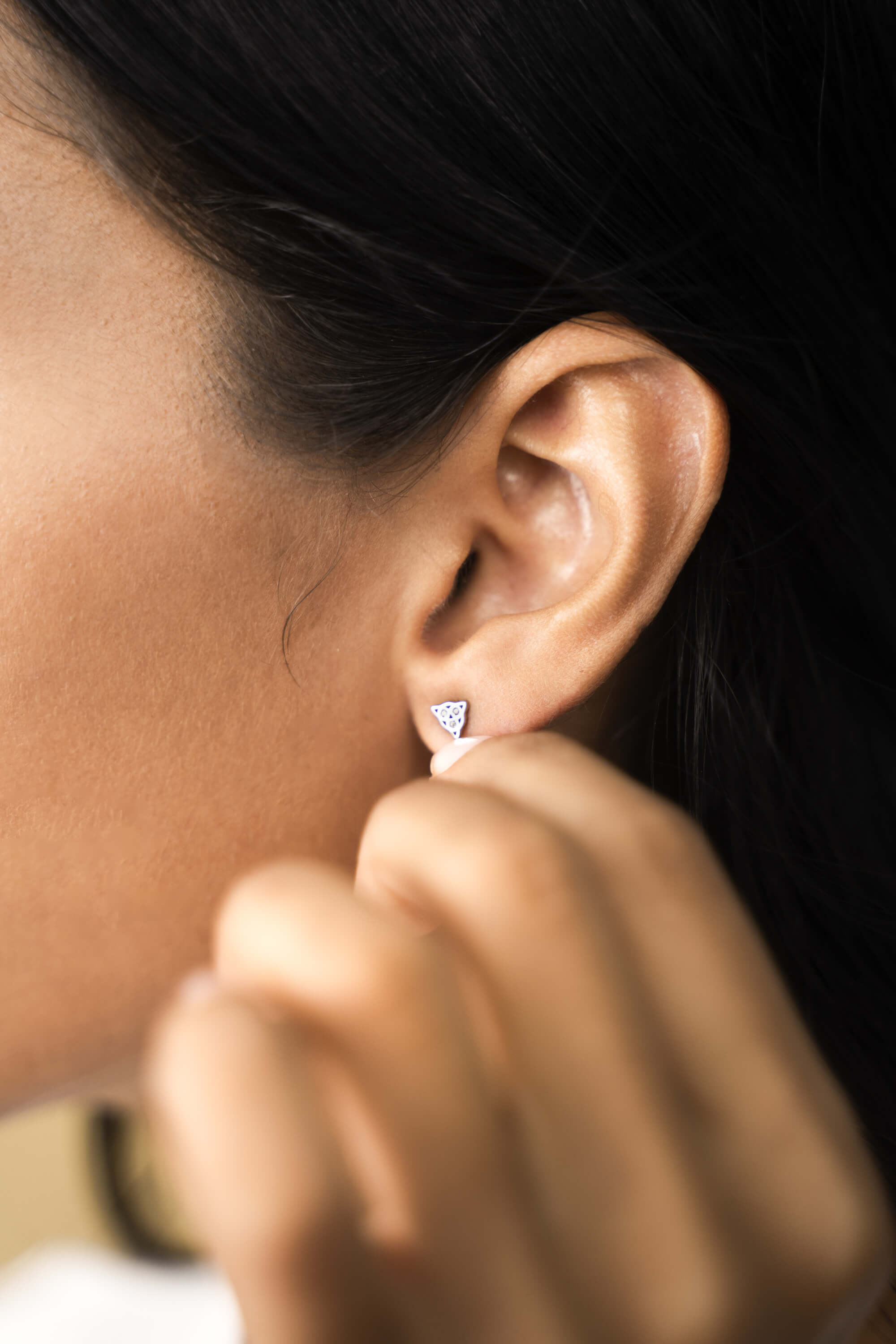 Triquetra Mini Stud Earrings